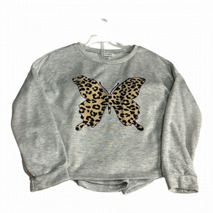 Love Fire Girls' Cheetah Print Butterfly Pajama Set Size M